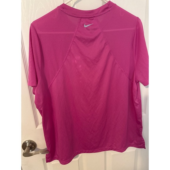 Nike Running Dri-FIT Top XL Womens Short Sleeve Athletic Activewear - Picture 4 of 4